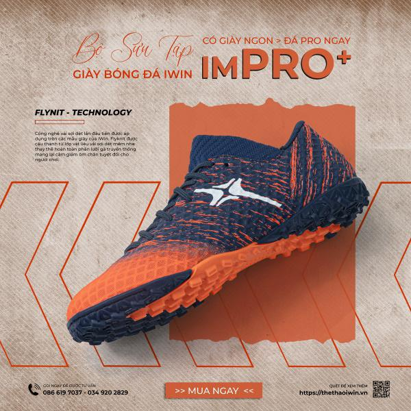 Giày Bóng Đá Chính Hãng Cao Cấp Iwin ImPro Plus 2023 SIÊU CHẤT