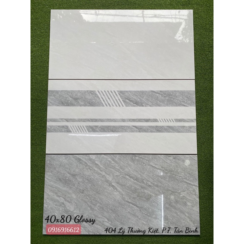 Gạch ốp tường 40x80 cao cấp trắng vân