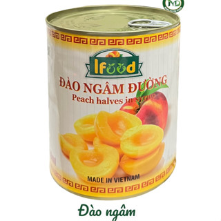 Đào Ngâm loại giòn ngon 850g - Đào ifood ngâm đường dùng ăn trực tiếp hoặc làm pha chế