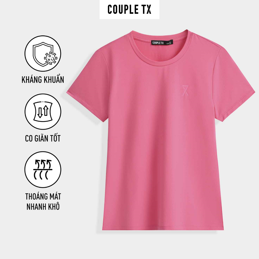 Áo Thun Thể Thao Nam Nữ Couple TX Slim Fit Logo X TS 284