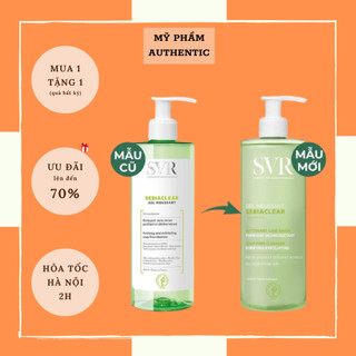 Sữa rửa mặt da dầu mụn nhạy cảm svr sebiaclear gel moussant 400ml authentic