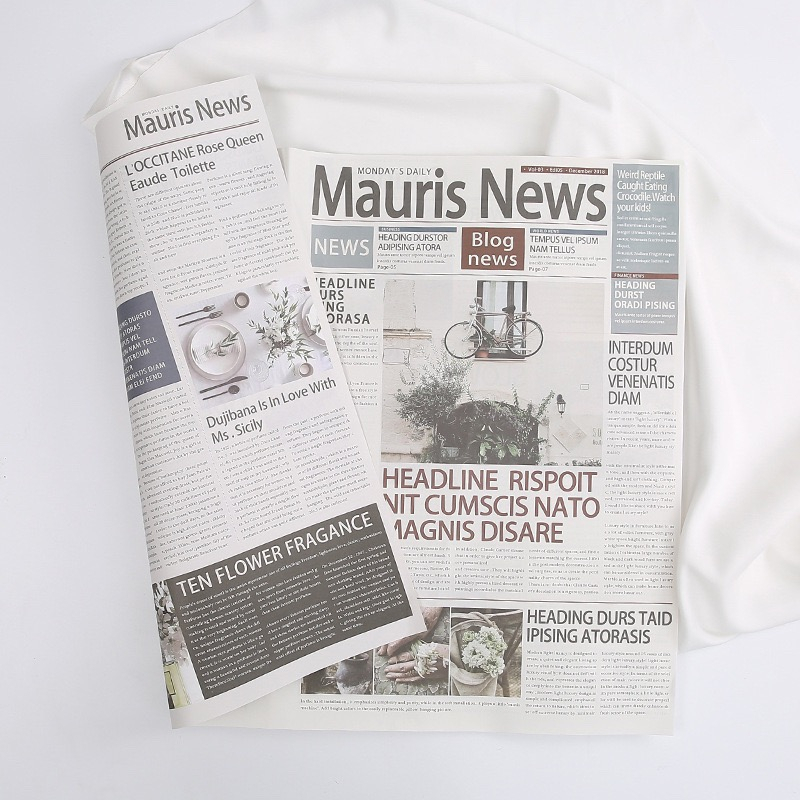 Giấy gói hoa mẫu báo