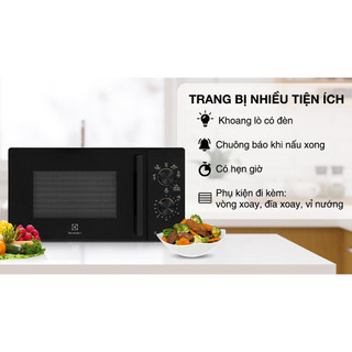 Lò vi sóng có nướng electrolux emg20k22b 20 lít
