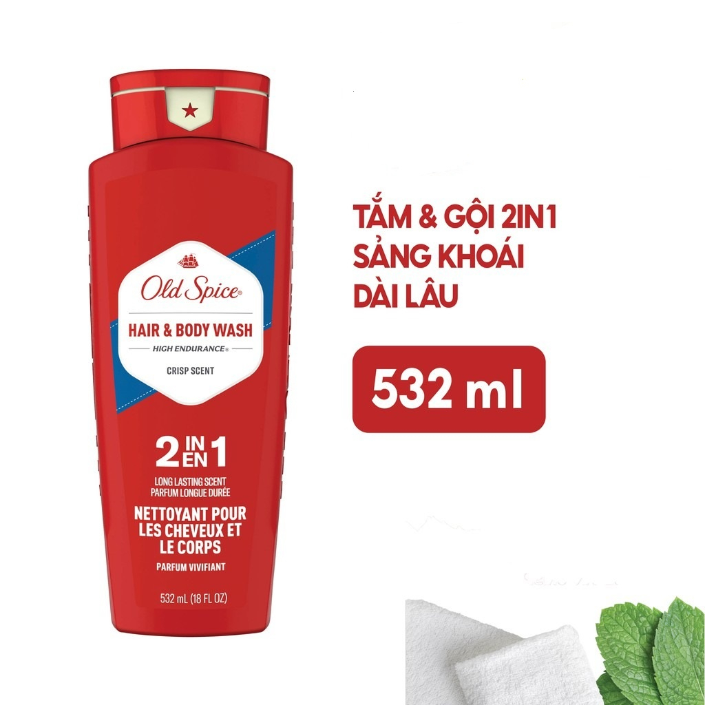 Gel Tắm Gội Old Spice Nhiều Mùi Hương 532ml