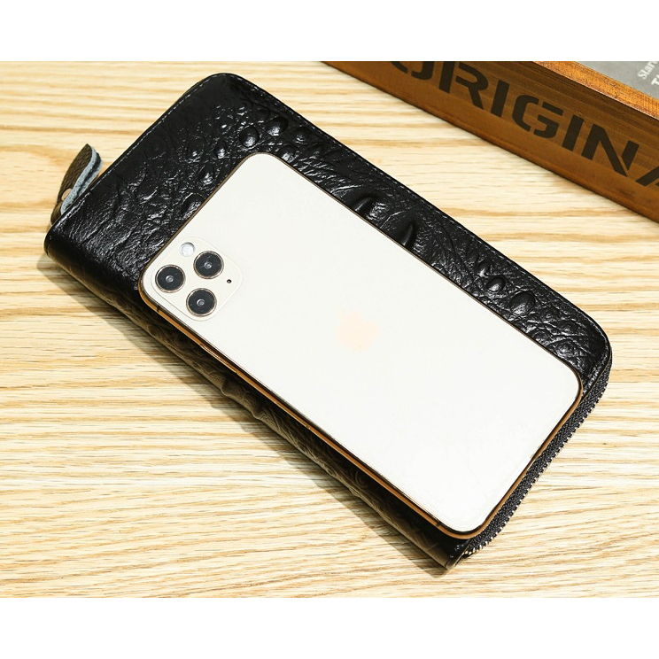 Ví Cầm Tay Nam, Nữ Da Bò Cao Cấp, Bóp Cầm Tay VL002