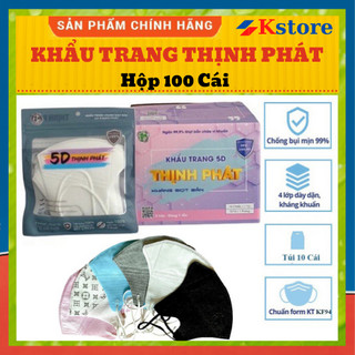 Thùng 100 chiếc khẩu trang 5d thịnh phát chính hãng.