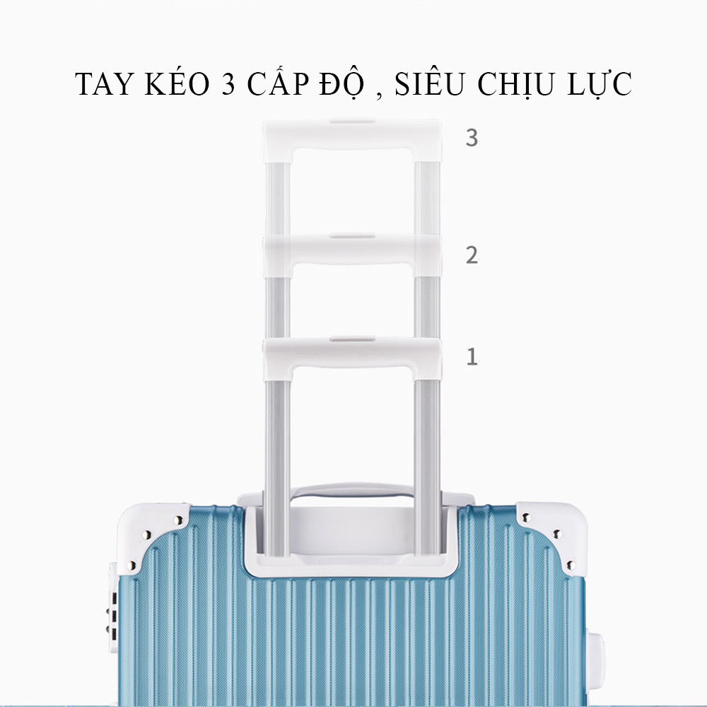 Vali du lịch BAMOZO size mini size20/ size24. Vali kéo xách tay bo góc chống va đập- BẢO HÀNH 5 NĂM