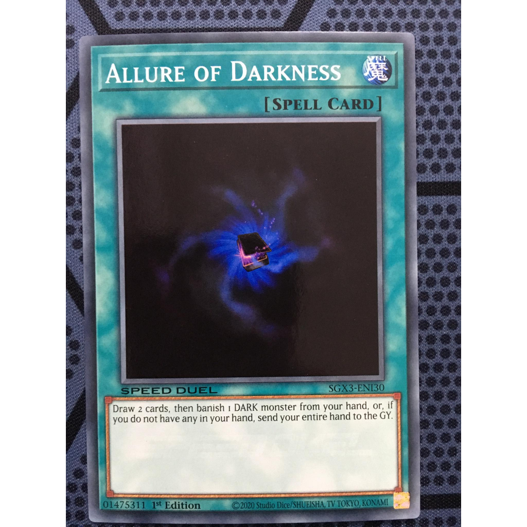 Bài yugioh speed duel - Allure of Darkness - SGX3-ENI30 - Common 1st Edition