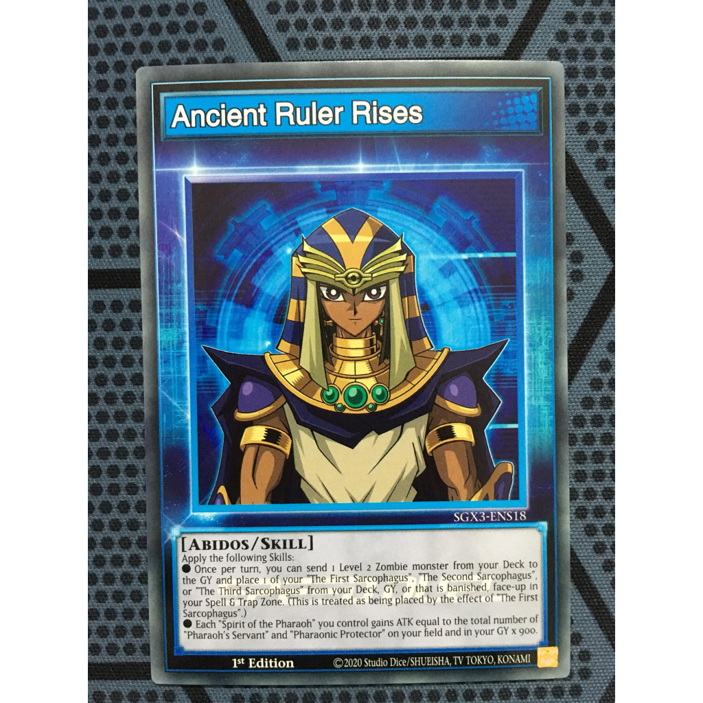 Bài yugioh speed duel - Combo Servants of the Pharaoh Deck tặng kèm skill card Ancient Ruler Rises - SGX3-ENS18 - Common