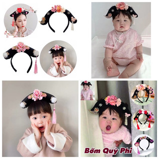 Bờm tóc cài tóc quý phi, hoàn châu cách cách phong cách Trung Hoa độc đáo