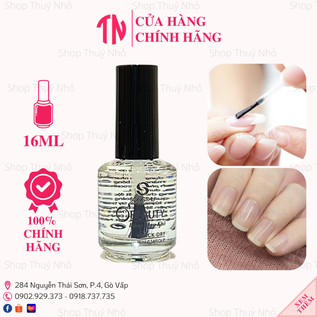 Sơn bóng mau khô không cần hơ đèn O’beauty Song Thư 16ml dụng cụ làm móng tay chuyên nghiệp nghệ thuật nail