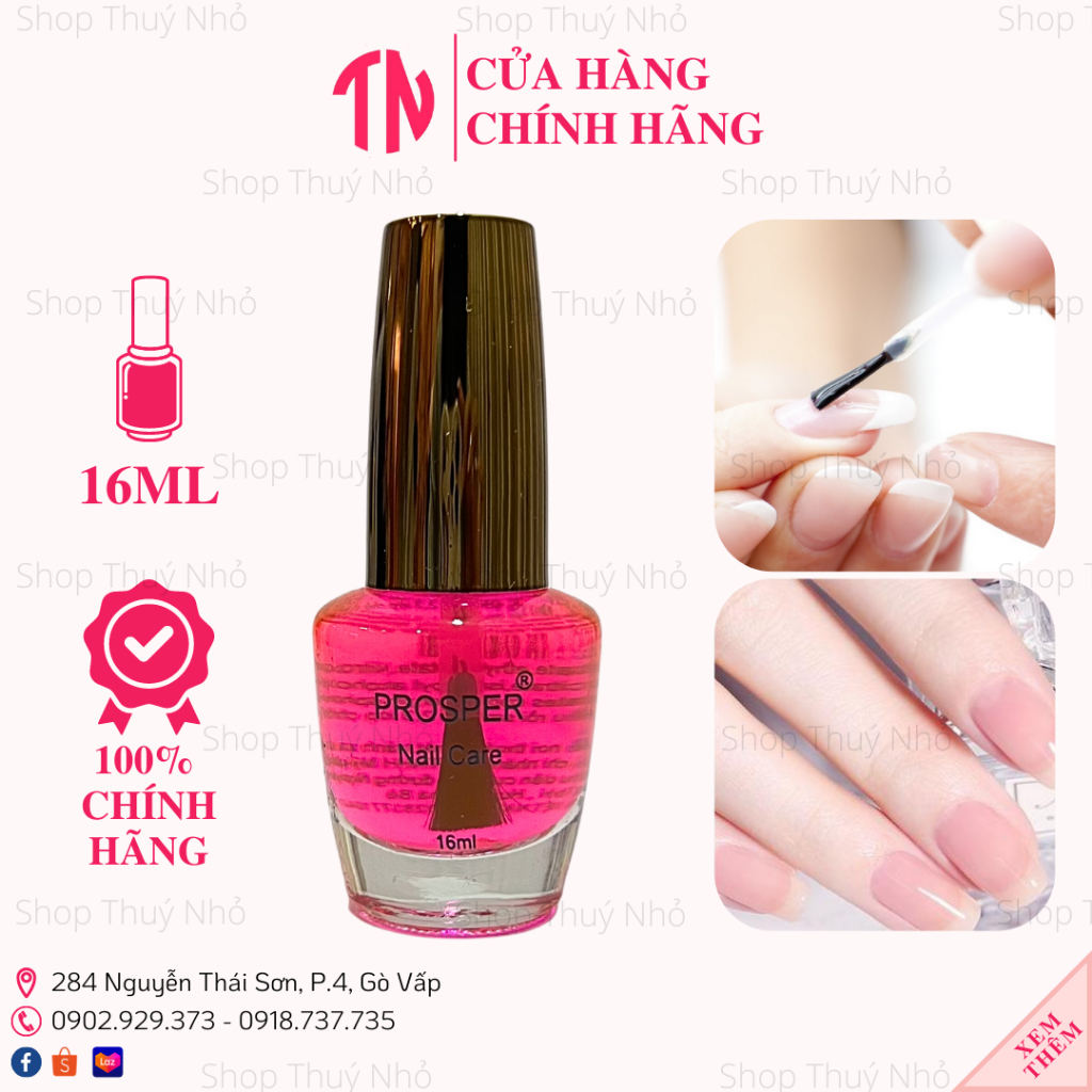 Sơn bóng hồng siêu bóng Prosper cao cấp 16ml dụng cụ làm móng tay chuyên nghiệp nghệ thuật nail