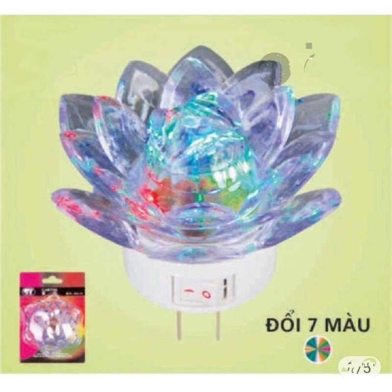 ĐÈN NGỦ LED HOA SEN 7 MÀU