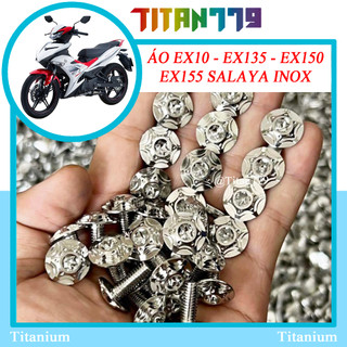 Full áo exiter ex2010 ex10 ex135 ex150 ex155 salaya inox 304 mẫu sao, mẫu thái