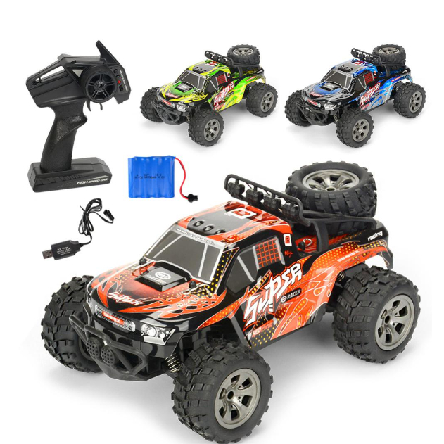 Xe ô tô điều khiển địa hình MG/RC màu cam đỏ 25km/h - Tặng thêm 1 pin sạc gấp đôi thời gian chơi