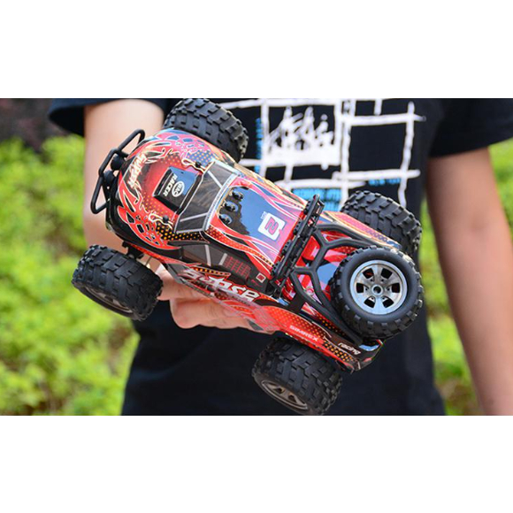 Xe ô tô điều khiển địa hình MG/RC màu cam đỏ 25km/h - Tặng thêm 1 pin sạc gấp đôi thời gian chơi