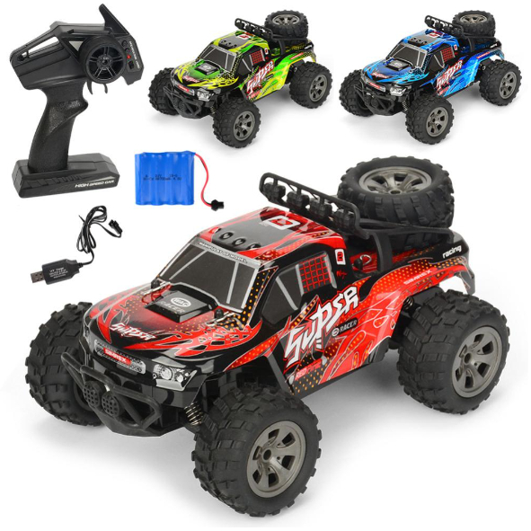 Xe ô tô điều khiển địa hình MG/RC màu cam đỏ 25km/h - Tặng thêm 1 pin sạc gấp đôi thời gian chơi