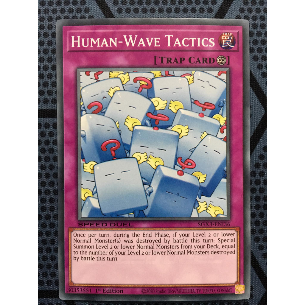 Bài yugioh speed duel - Human-Wave Tactics - SGX3-ENI36 - Common 1st Edition