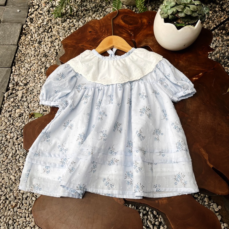 Áo cộc tay hoa nhí Annie chất mát 9-35kg | Moon Ha Kids
