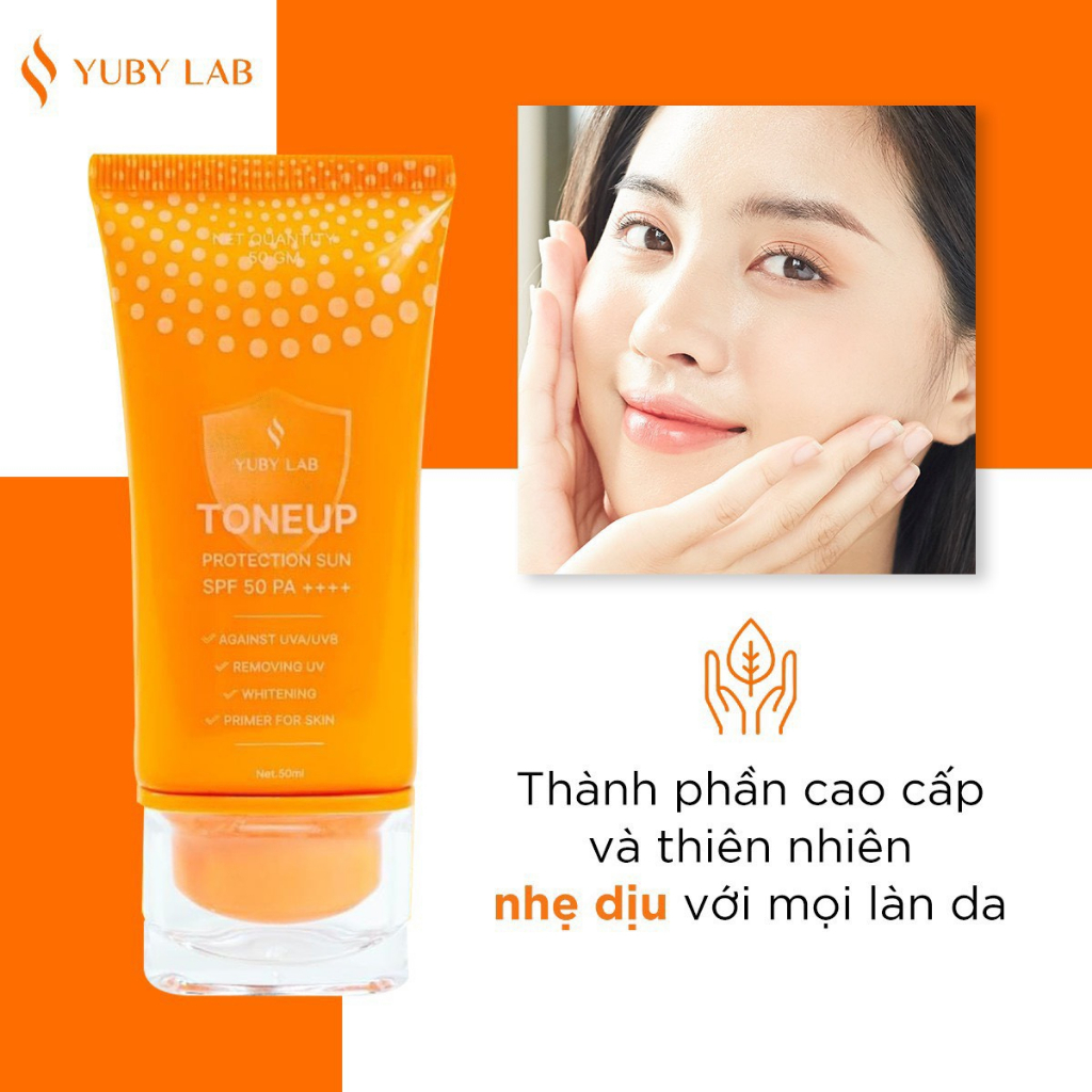 Kem Chống Nắng Toner Up Với Màng Lọc UV Giữ Ẩm Cho Da YUBY LAB PROTECTION SUN