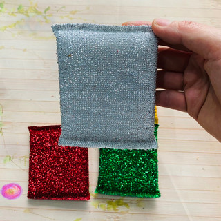 Set 4 miếng rửa chén kim tuyến (4 màu)