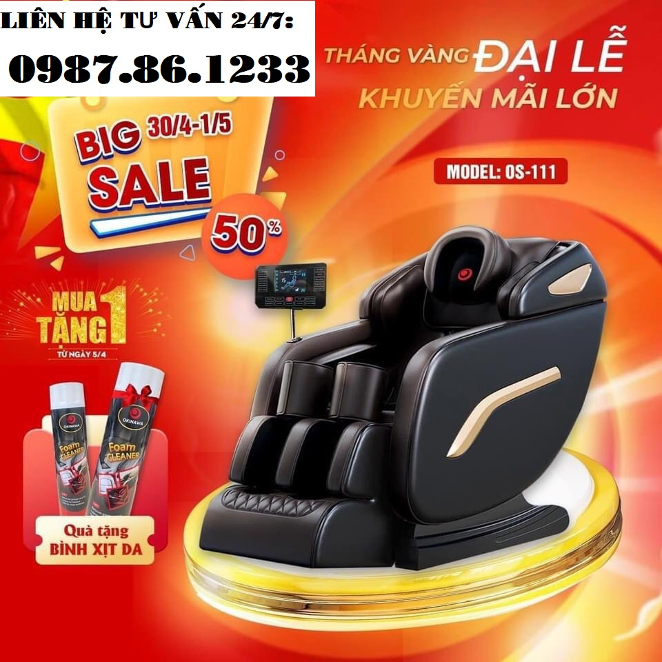 { SALE 50% + TẶNG QUÀ } Ghế Massage Cao Cấp Toàn Thân Nhật Bản Okinawa OS 111 ( và OS 121)