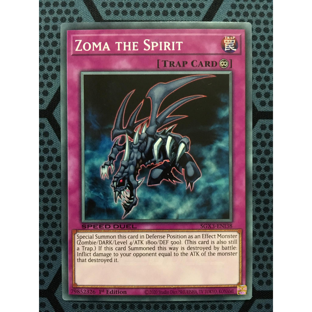 Bài yugioh speed duel - Zoma the Spirit - SGX3-ENI38 - Common 1st Edition