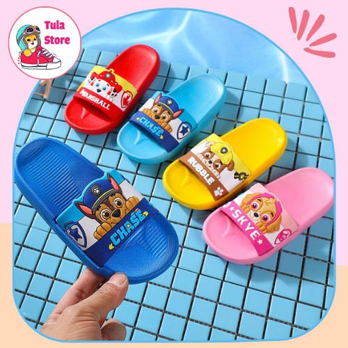 Dép lê hoạt hình những chú chó cứu hộ, dép quai ngang Pawpatrol bé trai bé gái Tula Store