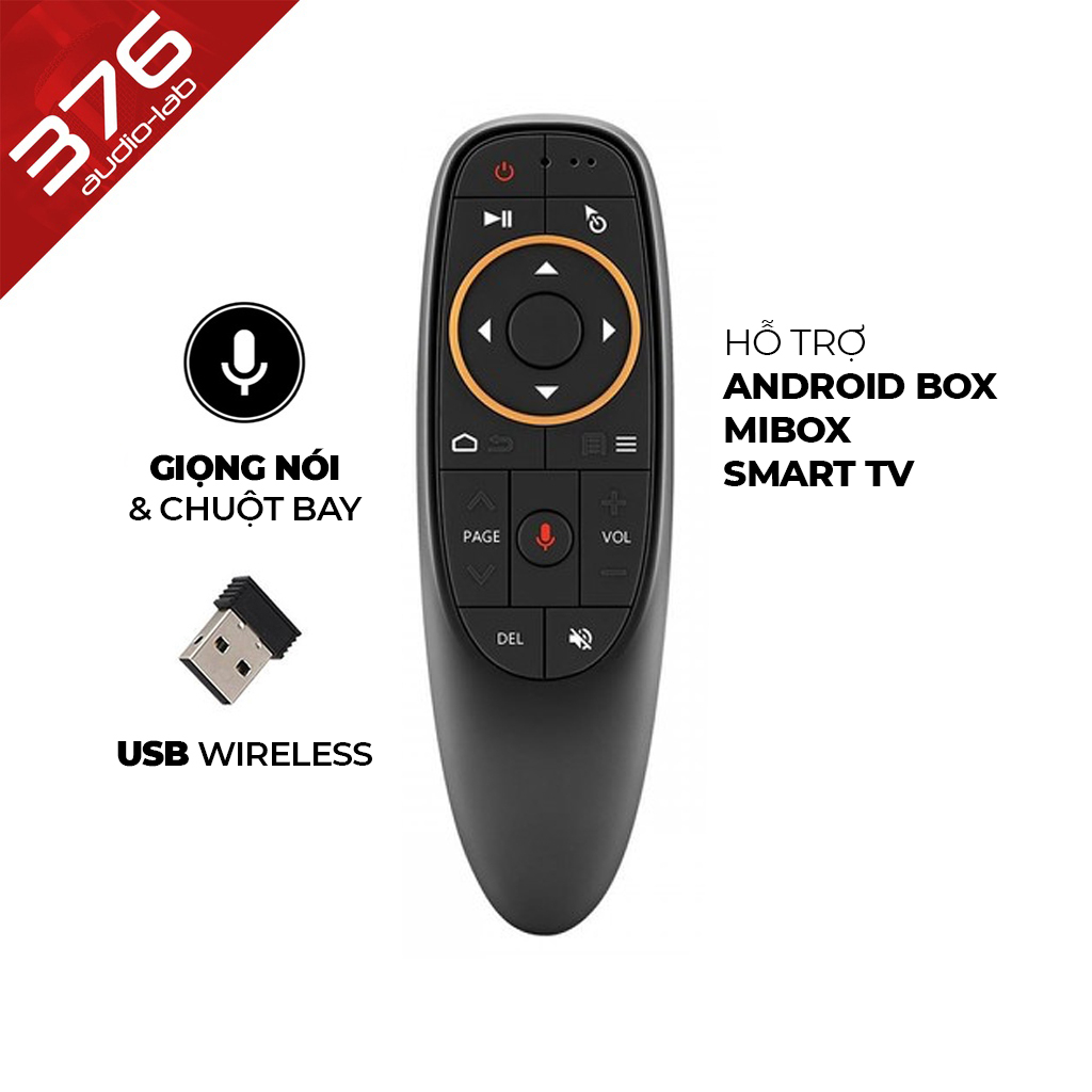 [HÀNG XỊN] Airmouse Remote Voice - Điều khiển chuột bay tìm kiếm bằng giọng nói cho SmartTV, TV Box, PC