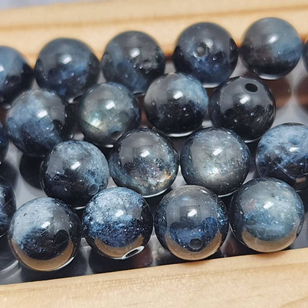 Hạt lẻ đá phong thủy Aquamarine 7.3-7.5mm