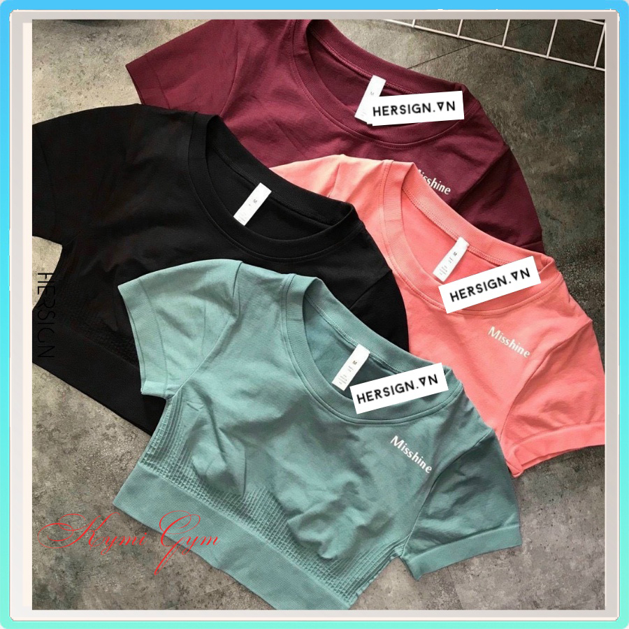 CROPTOP TẬP GYM ĐỒ TẬP YOGA ÁO TẬP THỂ THAO NỮ MẪU MỚI ĐẸP HERSIGN-CROP01