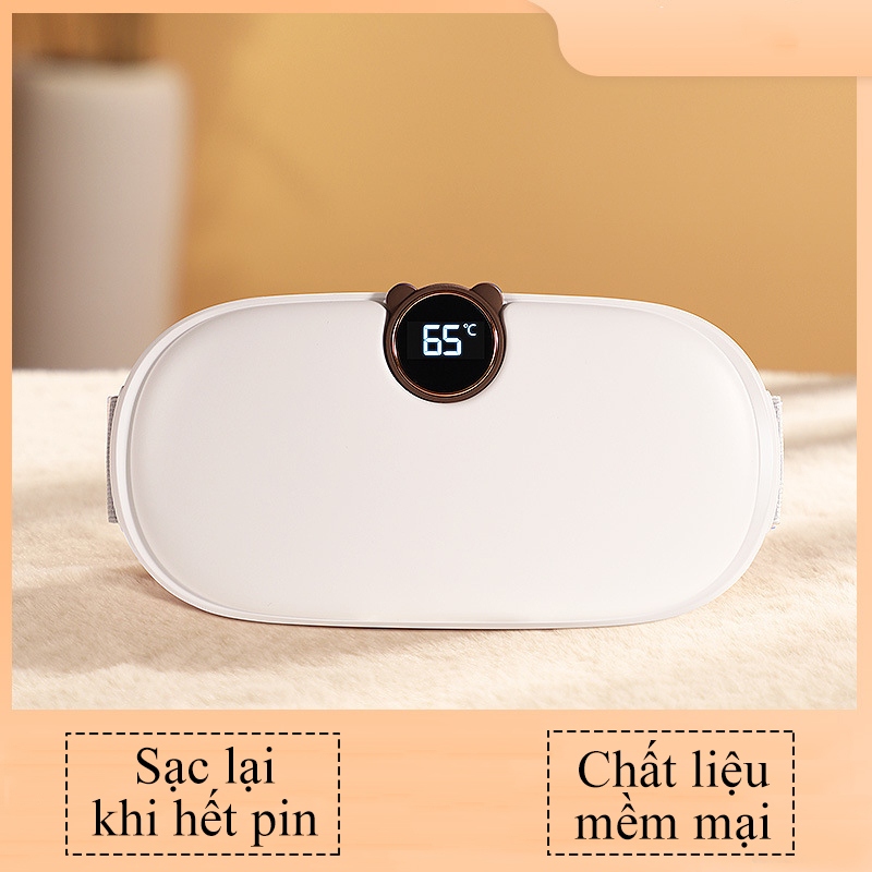 Đai chườm nóng giảm đau bụng kinh chườm bụng kinh massage bụng