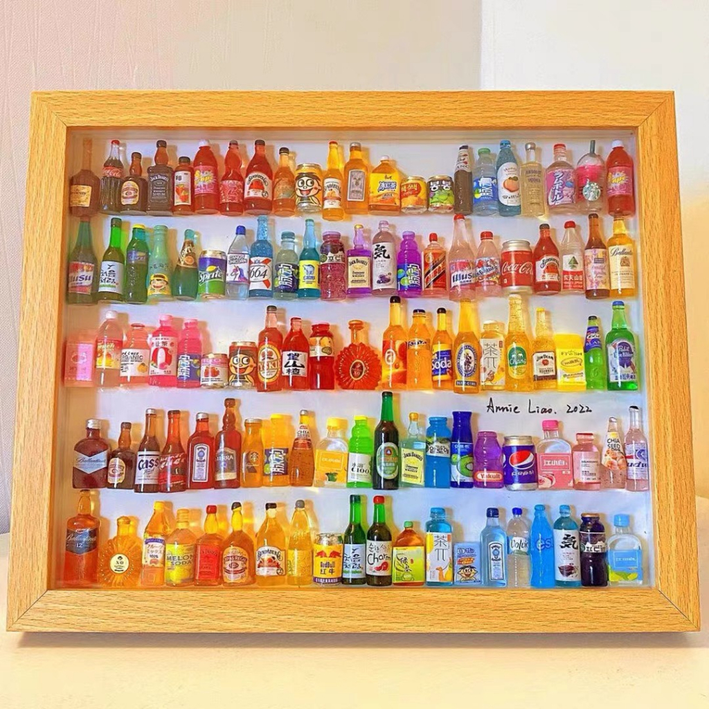 Charm phát sáng chai nước mini, charm slime làm đồ handmade, DIY, phụ kiện búp bê, charm kẹp tóc