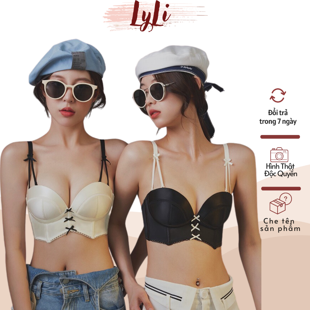 Áo lót nữ cup ngang không gọng - Áo ngực quả ngang, đệm hơi mềm mại Nâng đẩy tự nhiên CHỐNG TỤT m003
