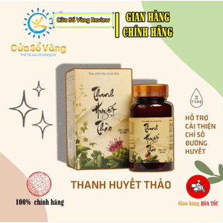 Thanh huyết thảo cửa sổ vàng official 60 viên - hỗ trợ & cải thiện chỉ số đường huyết