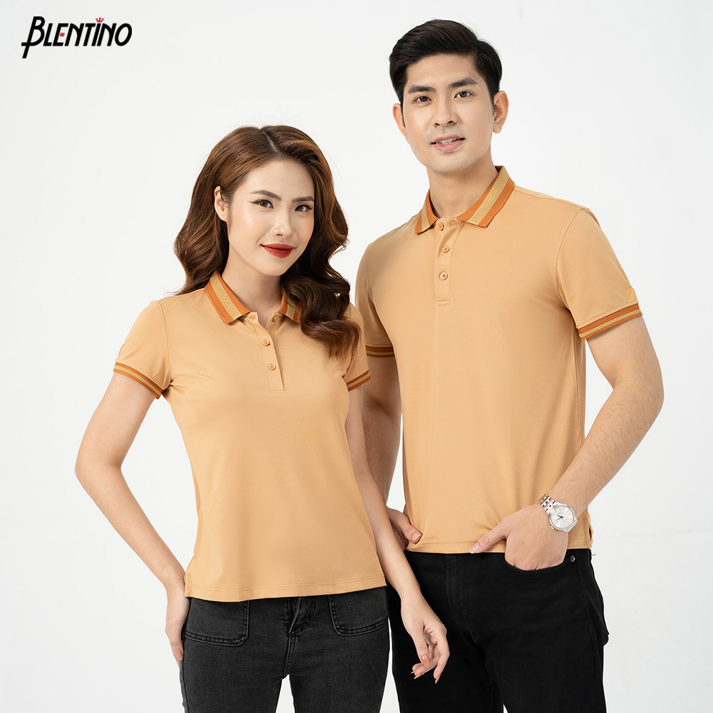 Combo 2 Áo Đôi Polo Nam Nữ Blentino Vải Mắt Chim Mềm Mịn , Tạo Nét Nổi Bật Riêng PL 2302