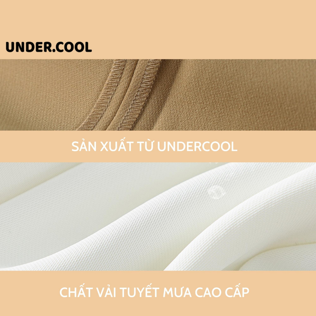 Quần dài công sở ống rộng Nữ UNDERCOOL Ống Rộng Dáng Suông Lưng Cao Kiểu Hàn Quốc