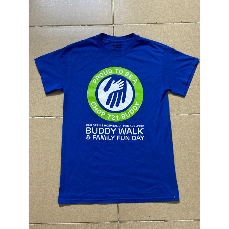 size S to M nhỏ nữ áo phông Mỹ 2hand màu xanh coban tuyển siêu mới đẹp