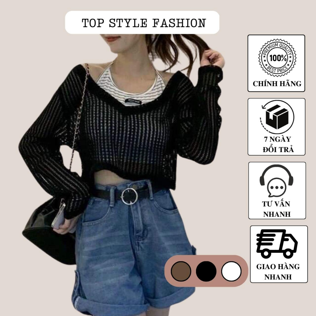 Set áo lưới kèm yếm thun gân siêu tôn dáng, áo kiểu nữ cổ tim dài tay màu đen trắng nâu độc đáo-ATD17