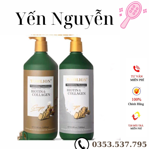 Dầu gội xả Gừng Biotin & Collagen TORRLION 1000MLX2