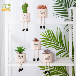Chậu cây cảnh giả mini tạo hình cute đáng yêu, chậu cây trang trí để bàn, decor phòng làm việc, quà tặng, quà lưu niệm