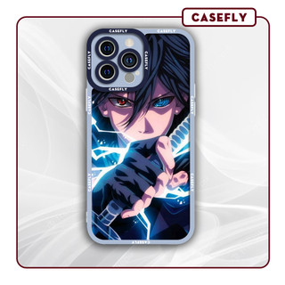 Ốp lưng iphone cạnh vuông Casefly Anime Naruto Uchiha Sasuke Rinnegan 6plus/6s/7/7plus/8/8plus/x/xs/11/12/pro/promax
