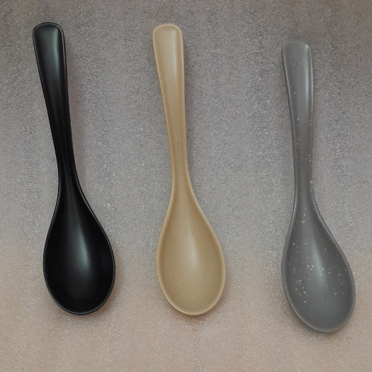 Muỗng bún,phở nhựa Melamine nhám đen/nhám xám/nhám nâu