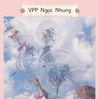 Bóng trong suốt ❤️ trang trí tiệc, bó hoa nhỏ