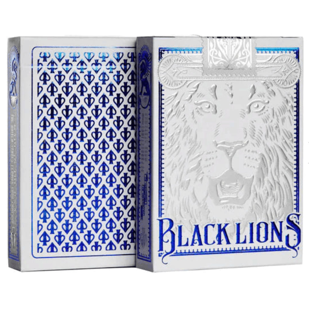 Bộ Bài Tây Black Lions Blue Edition Playing Cards - Bài Mỹ - Bài Chính Hãng