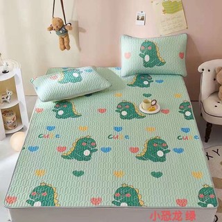 Chiếu điều hòa chiếu cao su non Tencel 5d Tặng kèm 2 vỏ gối cùng màu ,chiếu cao su non cao cấp NHẬP KHẨU LOẠI 1