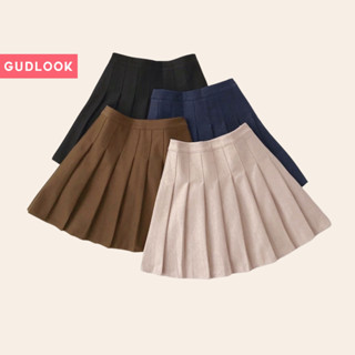 Chân Váy Xếp Ly Tennis GUDLOOK Cạp Cao Dáng Chữ A Xoè Thể Thao Trẻ Trung Năng Động