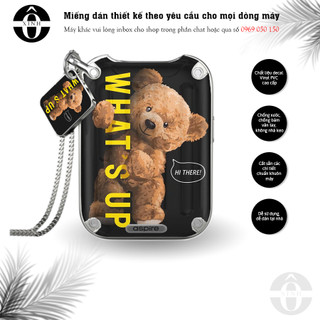 Miếng dán skin cho xlim / favostix / riil x / feelin / avocado / origin...in hình gấu siêu dễ thương