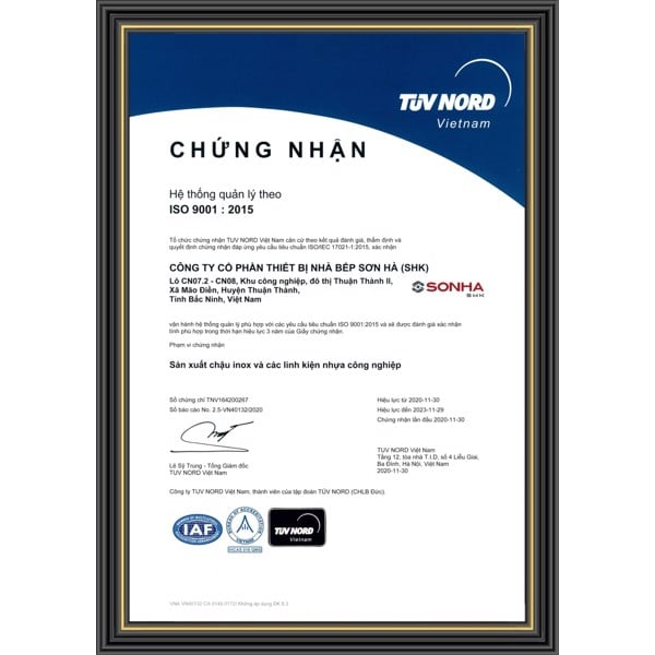 Chậu rửa bát inox Luxury Sơn Hà HM.X.2C.82.2.3