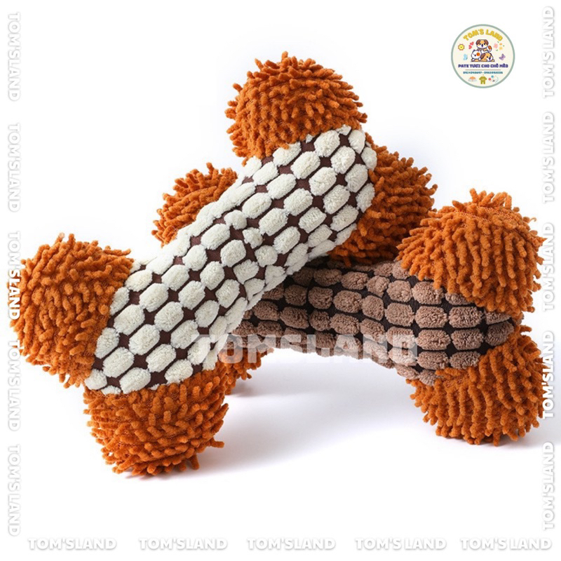 Đồ Chơi Xương Nhồi Bông Cho Chó Mèo - Đồ Chơi Nhồi Bông Size Lớn Cho Thú Cưng